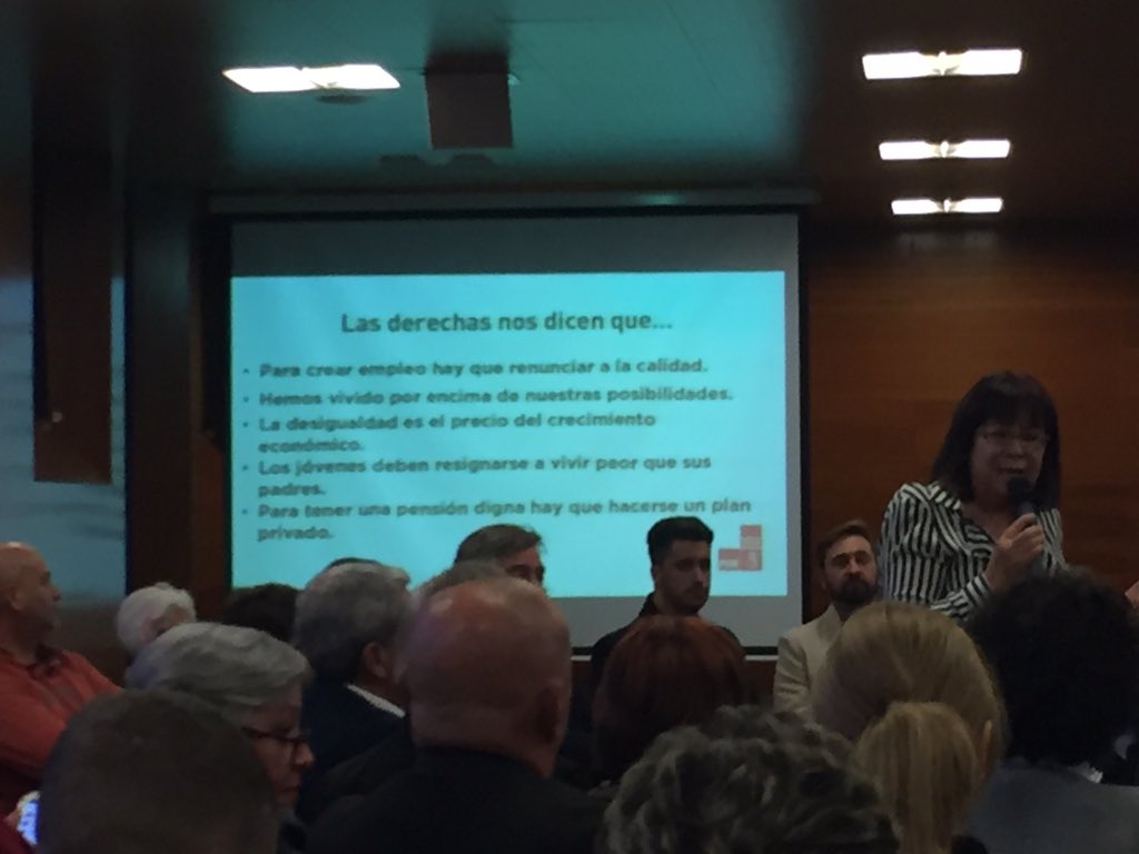 Las derechas nos dicen que...tenemos que vender el alma al diablo para garantizas nuestras pensiones.