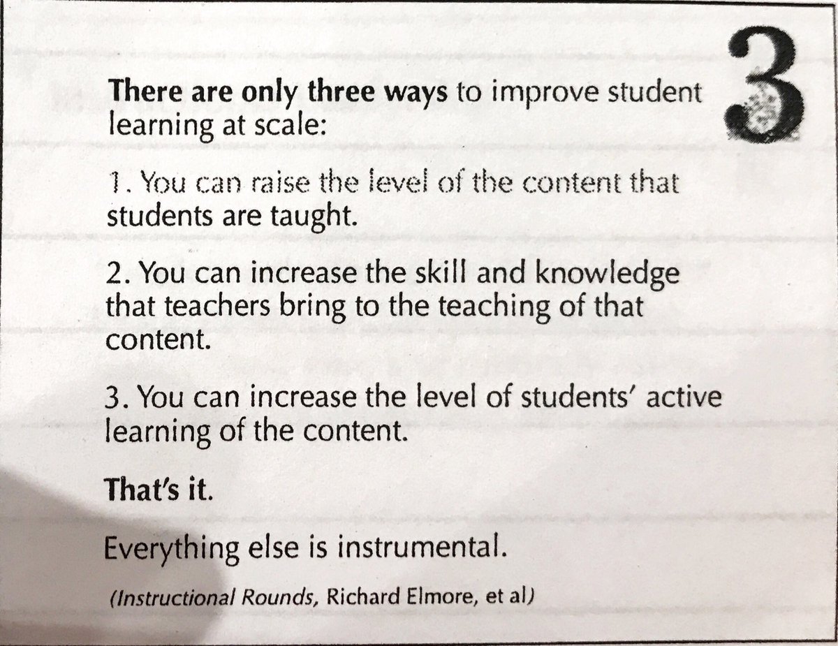 alysoncarp1's tweet image. There are only 3 ways to improve student learning to scale... #instructionalcore #internalcoherence #alpartners #oneAthens