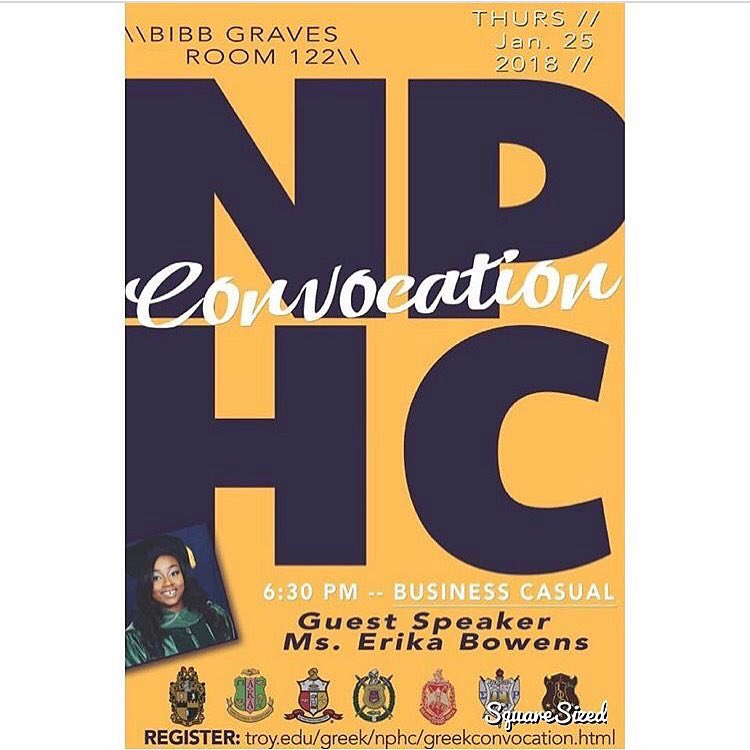 TroyAKAs's tweet photo. Convocation is this Thursday! If interested in any NPHC Organization you must attend. Don’t forget to register! 💗💚
#TroyNPHC #MA1978 https://t.co/0qKkJPI4o3