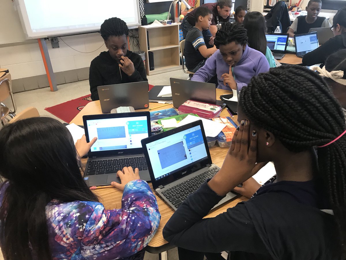 jediteacher1's tweet photo. Thanks @michaelburd15 for introducing me to seesaw. Kids and staff are enjoying it. Used it today to solve a problem of multiplying fractions and whole numbers using a model and then giving feedback to our peers. @DalyPrincipal @AEIMCPS @Sharieloveslife #math #compactedmath https://t.co/6z7qtejkhc