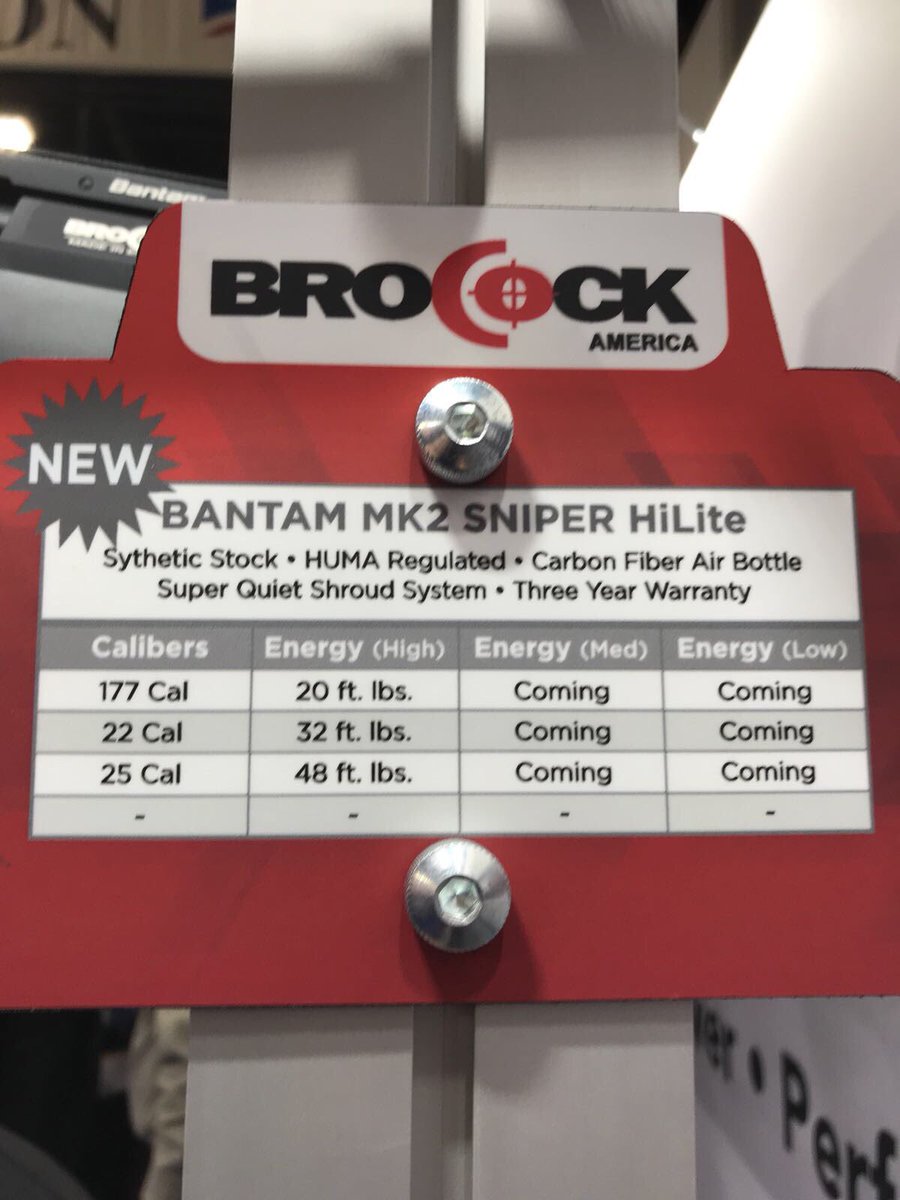 We are at the #SHOTShow with our new Rifles and they are causing quite a stir!! See Brocock.co.uk and our Facebook page for all of our up to date news!!! #airguns #SHOTShow2018