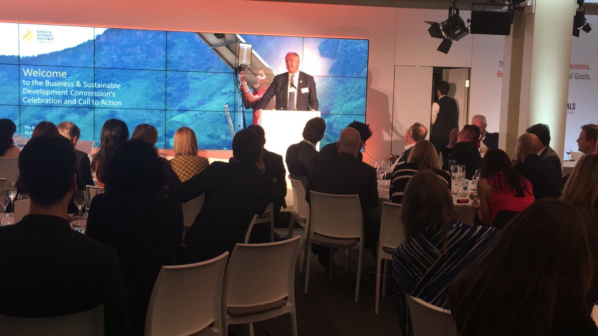 BizCommission's tweet photo. “The #SDGs are the moral compass of our time” @PaulPolman @Unilever #GlobalGoals #Davos18 https://t.co/TQVYo7mma2