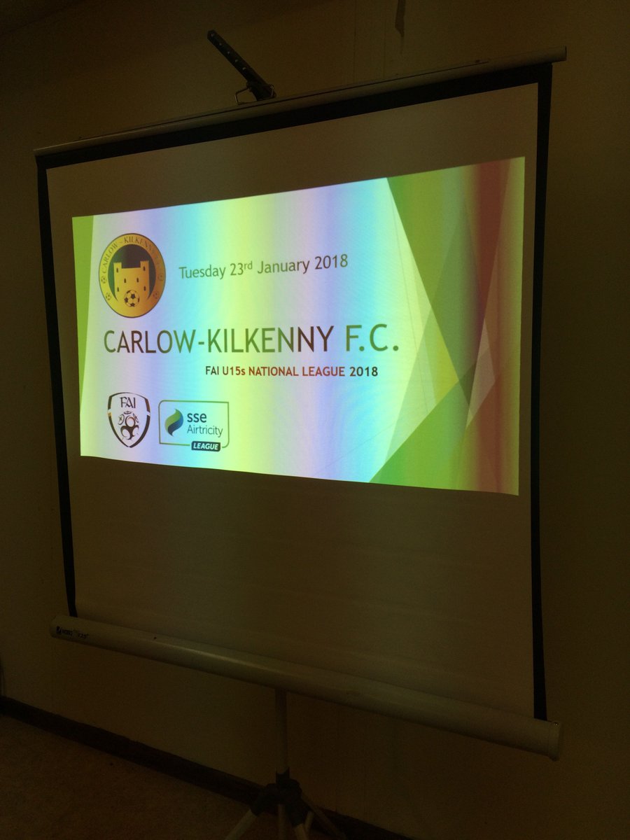 @cwkkfc Launch Night in Derdimus Park, <a href="/FAIreland/">FAIreland</a> <a href="/carlowjuvsoccer/">Carlow Juv League</a> @KDSLSoccer <a href="/TrevorSpillane/">Trevor Spillane</a>