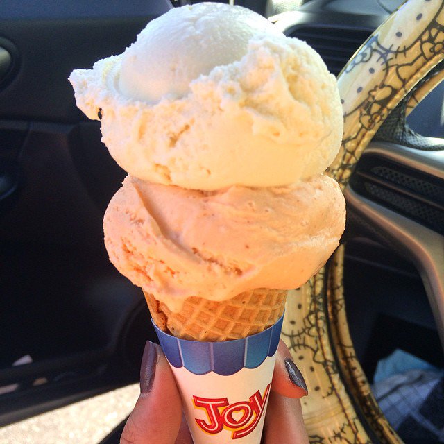 MissionCreamery's tweet photo. Today's lesson: sometimes you just have to #treatyourself! #yum #doublescoop https://t.co/BI7xV2u8CD