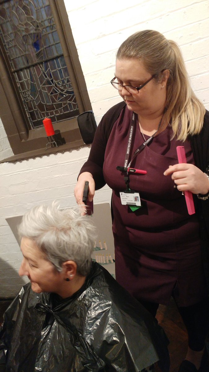 ChesterfieldAC's tweet image. Hairdressing students loved providing #haircuts for the community tonight at @GussiesRother #makeithappen