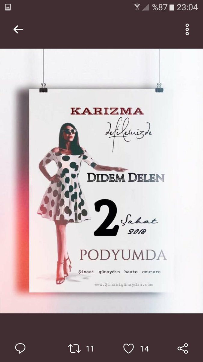 Tüm güzelliği ve ışığıyla yıldız gibi doğacak podyumda muhteşem bir seçim didem delen <a href="/sinasigunaydin/">şinasi günaydın</a> <a href="/ddelen/">Dale janseen Delen</a> #didemdelen 👏👏😍😎