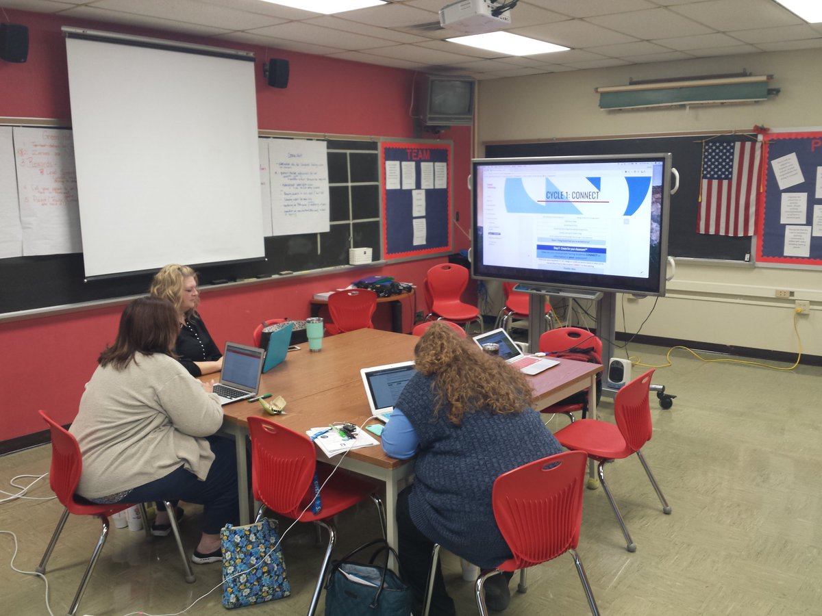 Great morning working with teachers from <a href="/elwood_hs/">Elwood Jr/Sr HS</a> part of my coaching cohort for this semester. Ideas were flowing about how to get students to #connect to their learning and infuse technology. #weareelwood #wearefivestar