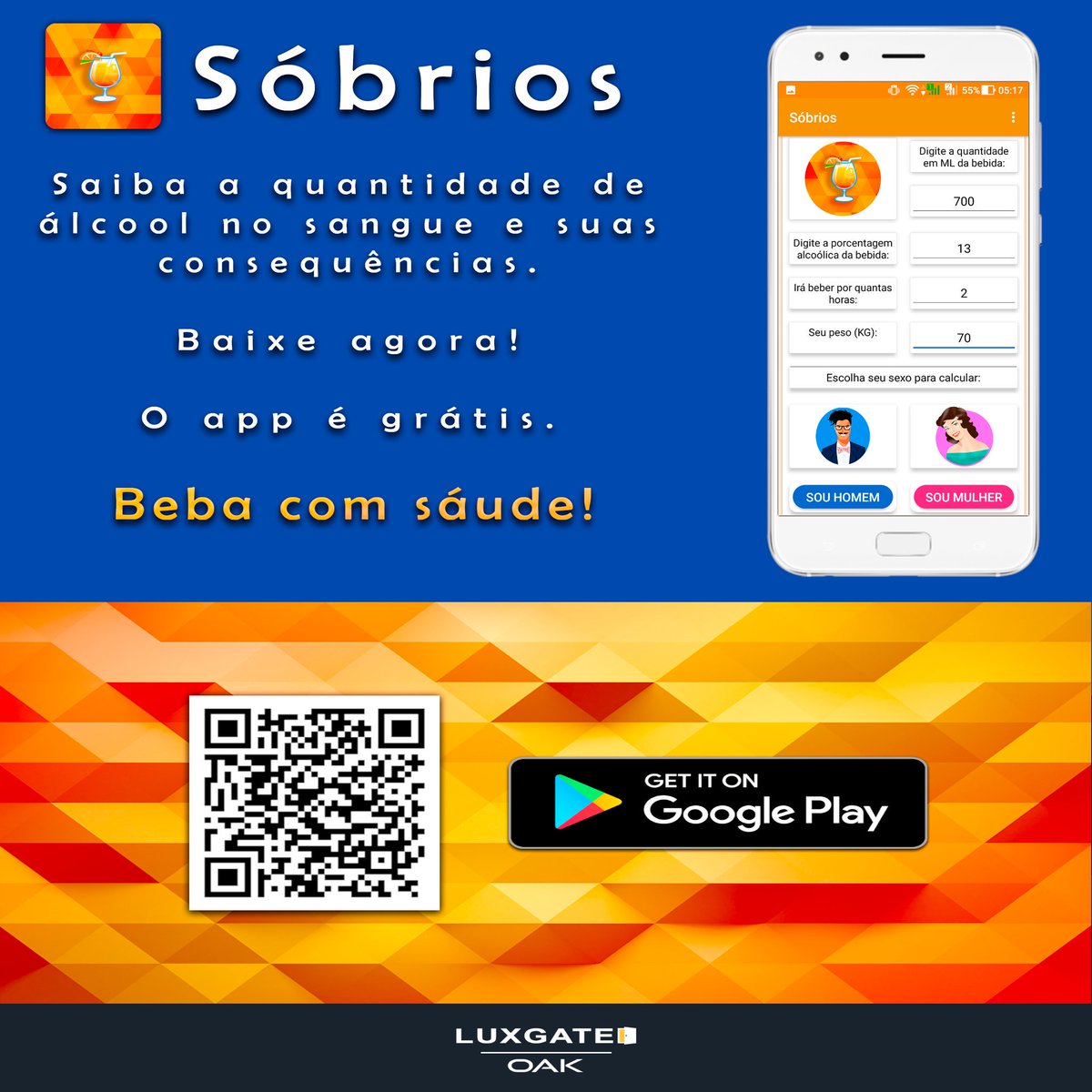 web3markz's tweet image. ÉOQ doido, chegou o app perfeito para você que adora tomar uma 🍻 no FDS, ou com os amigos... Baixe agora mesmo o app #Sóbrios e saiba a quantidade de álcool presente no seu corpo.

Baixe agora no seu @GooglePlay 

play.google.com/store/apps/det…