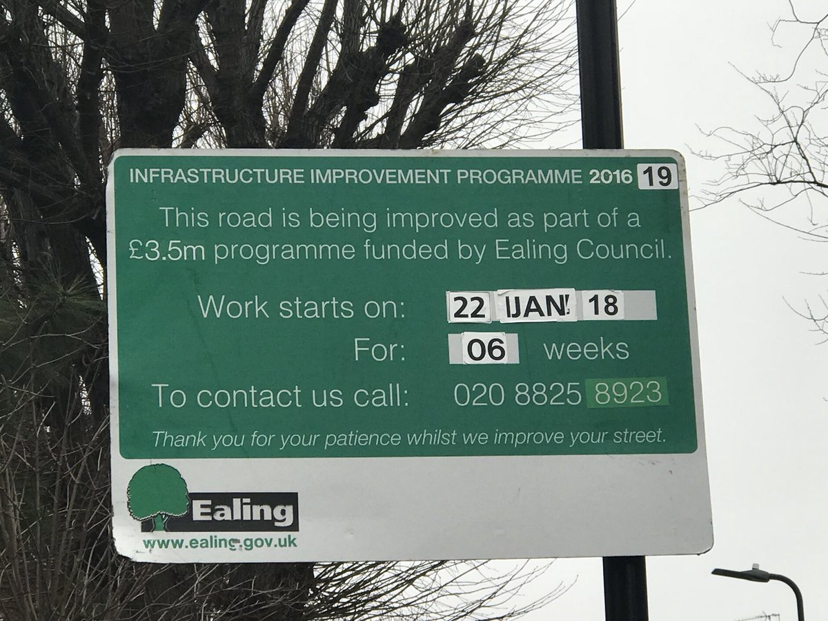 JJM_Ealing's tweet photo. Reminder to all on @EalingHour that the pavements are being renewed on #Queens Walk off #Pitshanger #GBHighSt #PitshangerLane. Works started today and will take 6 weeks #becareful Good work @EalingCouncil improving #ClevelandWard #ThankYou #EalingHour https://t.co/1UfBNq0bK8