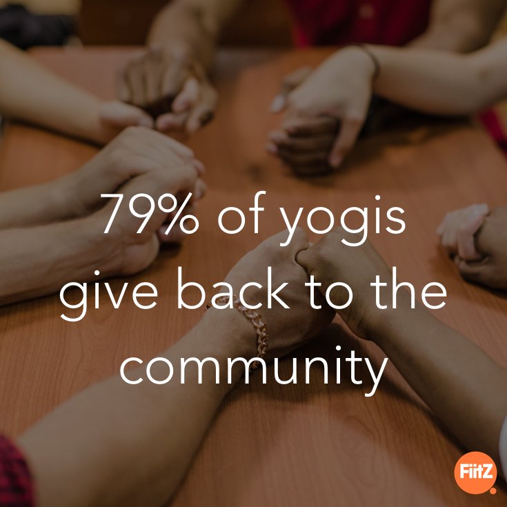 b_FiitZ's tweet photo. 79% of yogis give back to the community. #gratitude #yoga #yogaeverydamnday #yogateacher #YogaTeachersTraining https://t.co/FTfQgwgF3A