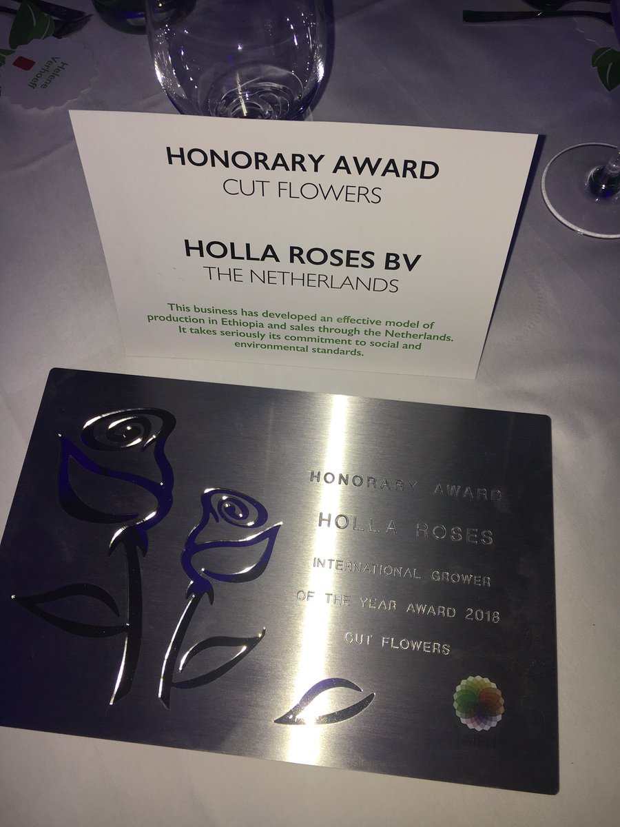 🎉🎉🎉🎉 4-th honory award international grower of the year 2018 - cut flowers! 🌹
