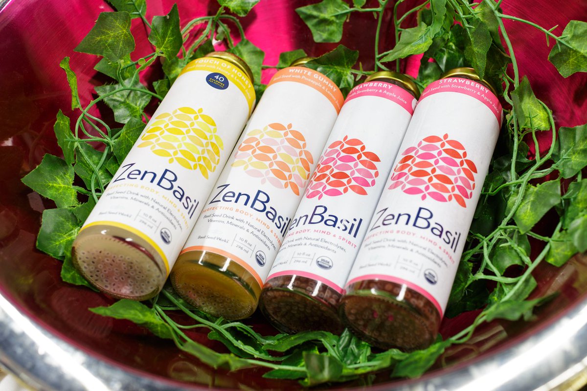 BevNET's tweet image. New at #WFFS18: Zen Basil launches their hydrated Organic Basil Seed line that utilizes the health benefits of basil seeds into a good-for-you beverage. #organic #healthybeverage #basilseeds #fancyfoodshow #ZenBasil