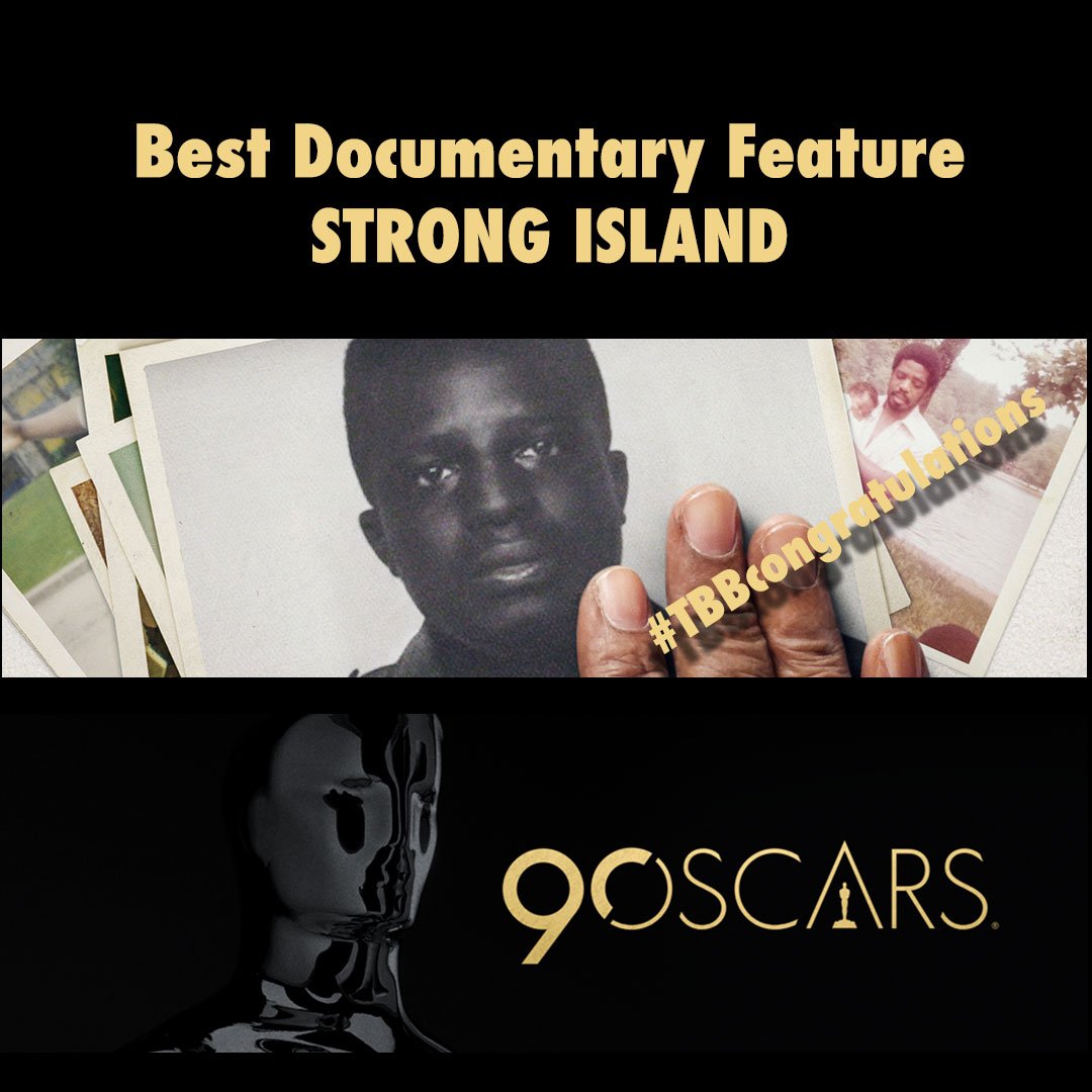 #TBBcongratulations @StrongIslandDoc & @yford NOMINATED Best Documentary Feature @TheAcademy 2018 #Oscars #StrongIsland #YanceFord