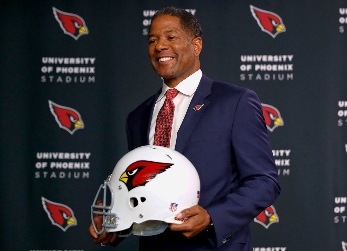 The #AZCardinals red suits you well, Coach Wilks! #BeRedSeeRed