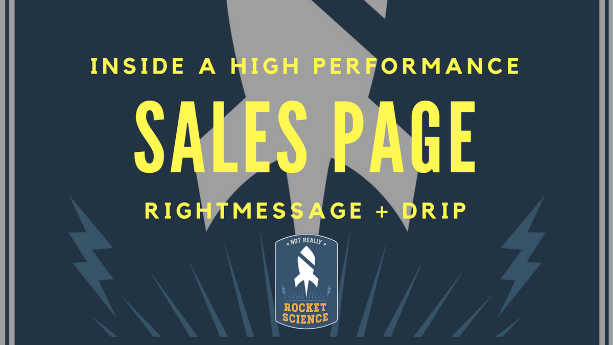 chrisbintliff's tweet image. Celebrating the launch of #RightMessage all week. Look over my shoulder to learn how to develop a #personalized high performance sales page with #RightMessage and @getdrip ow.ly/MgMm30hUzTM