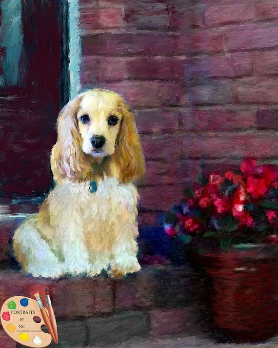 Just Pinned to SHOPPING - ETSY: Cocker Spaniel Portrait - Custom Dog Painting #art #painting @EtsyMktgTool #petportrait #dogportrait #labradorportrait #lab ift.tt/2rwVxvE