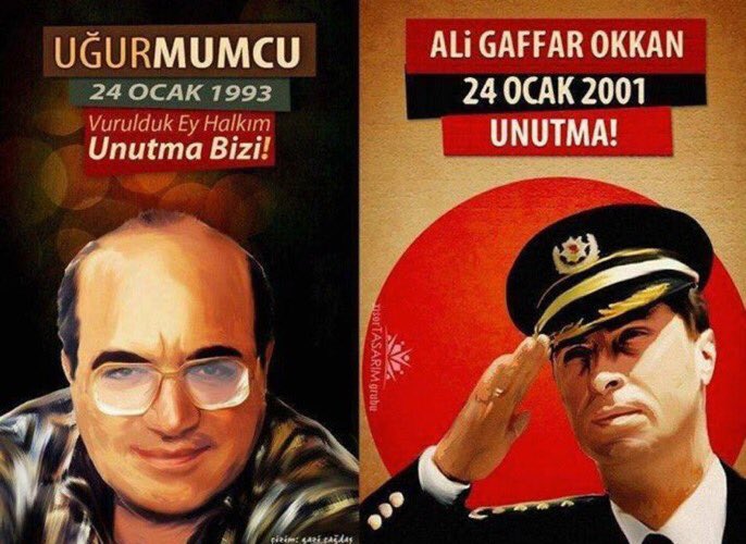 Uğur Mumcu ve Ali Gaffar Okkan, bu ülke size minnettar! 

#UğurlarOlsun #UğurMumcu #GaffarOkkan #AliGaffarOkkan