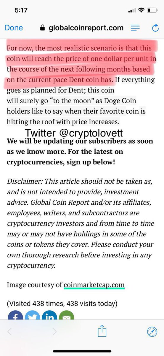 cryptolovett's tweet photo. Awesome report on @dentcoin they mention that #DENTCOIN $DENT has a REALISTIC SCENARIO of $1 in the coming Months. Either way $DENTCOIN is one major unicorn for 2018 and will make a change in this world we live in today!!! https://t.co/JYJVOKm0AN https://t.co/Fldh2YLd3V