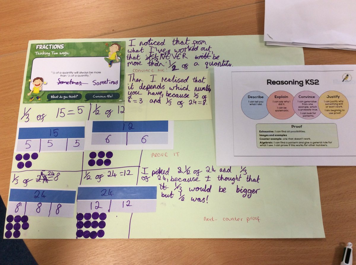 KatiPepper's tweet photo. @ChrisChivers2 Improving reasoning in KS2: from 75% at the describing phase, to 81% in the last 3 phases of the reasoning model @AlverValleySch ! #mathsreasoning #inspiringmaths https://t.co/tHyaizELDJ