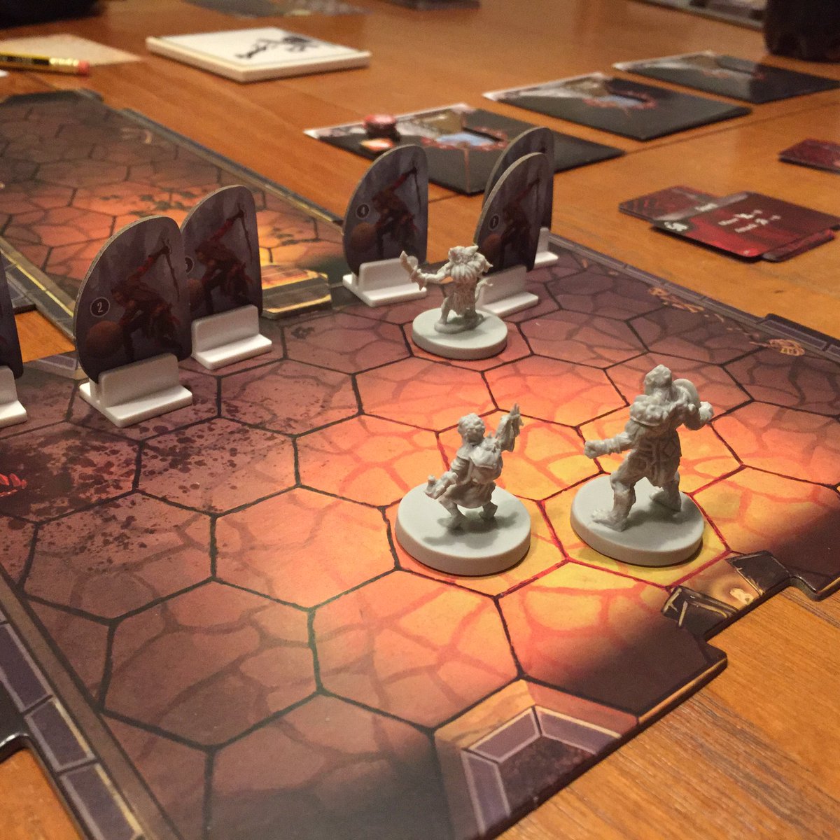 Our first game of #gloomhaven and we got our asses handed to us! Is it meant to be this hard?