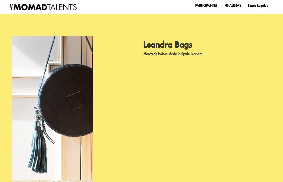 Leandrabags's tweet photo. @Leandrabags entre las marcas participantes al #concurso #MOMADTalents @MOMADMadrid. ¡Esperamos estar en el mayor #forodenegocio y #tendencias de la #industria + de 13.000 visitantes + de 900 #marcas de #moda y #complementos! https://t.co/BJP6WHSZN6… https://t.co/K0CjbJiwPs