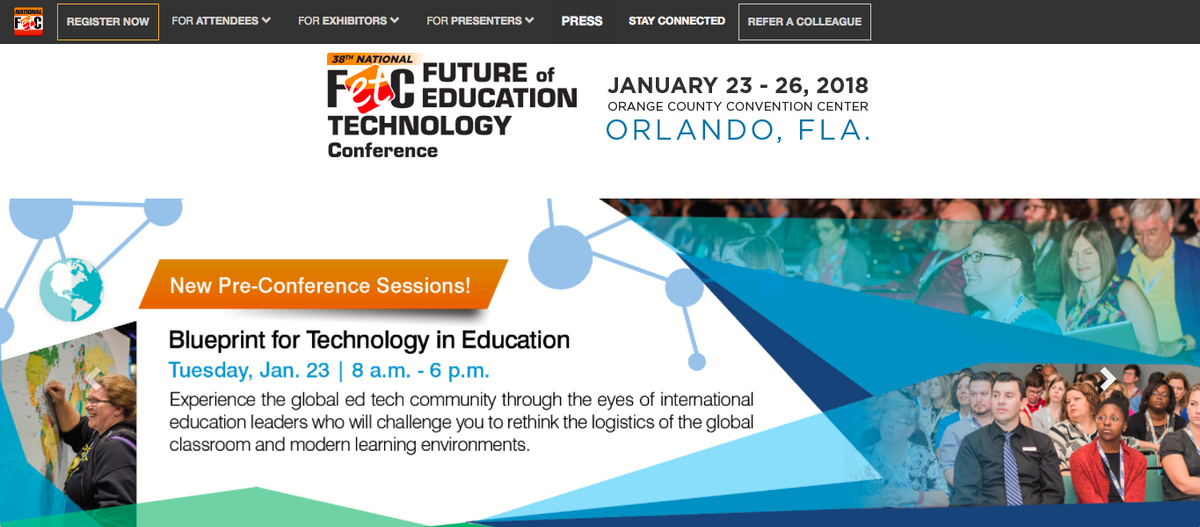 Many thanks to everyone who attended our panels today, but special thanks to wonderful panelists...YAY! and extra special thanks for <a href="/FETC/">FETC</a> and <a href="/MindRocketMedia/">MindRocket Media Group</a> for making this all possible. The conversations were amazing! #FETC #EdTech #elearning #IT #edutech #data #leadership