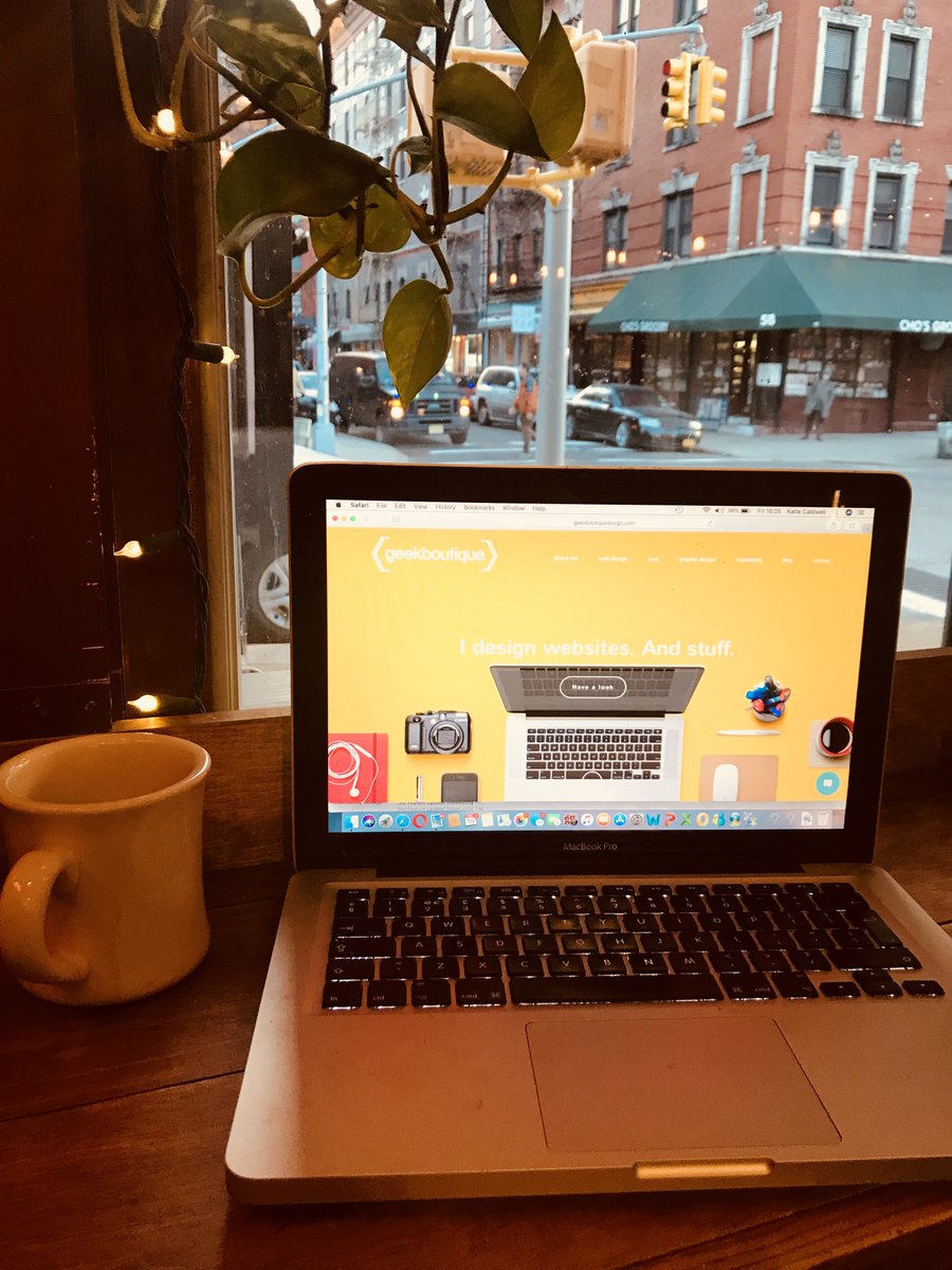 working from New York! Obligatory bottomless coffee at the ready... #Freelancers