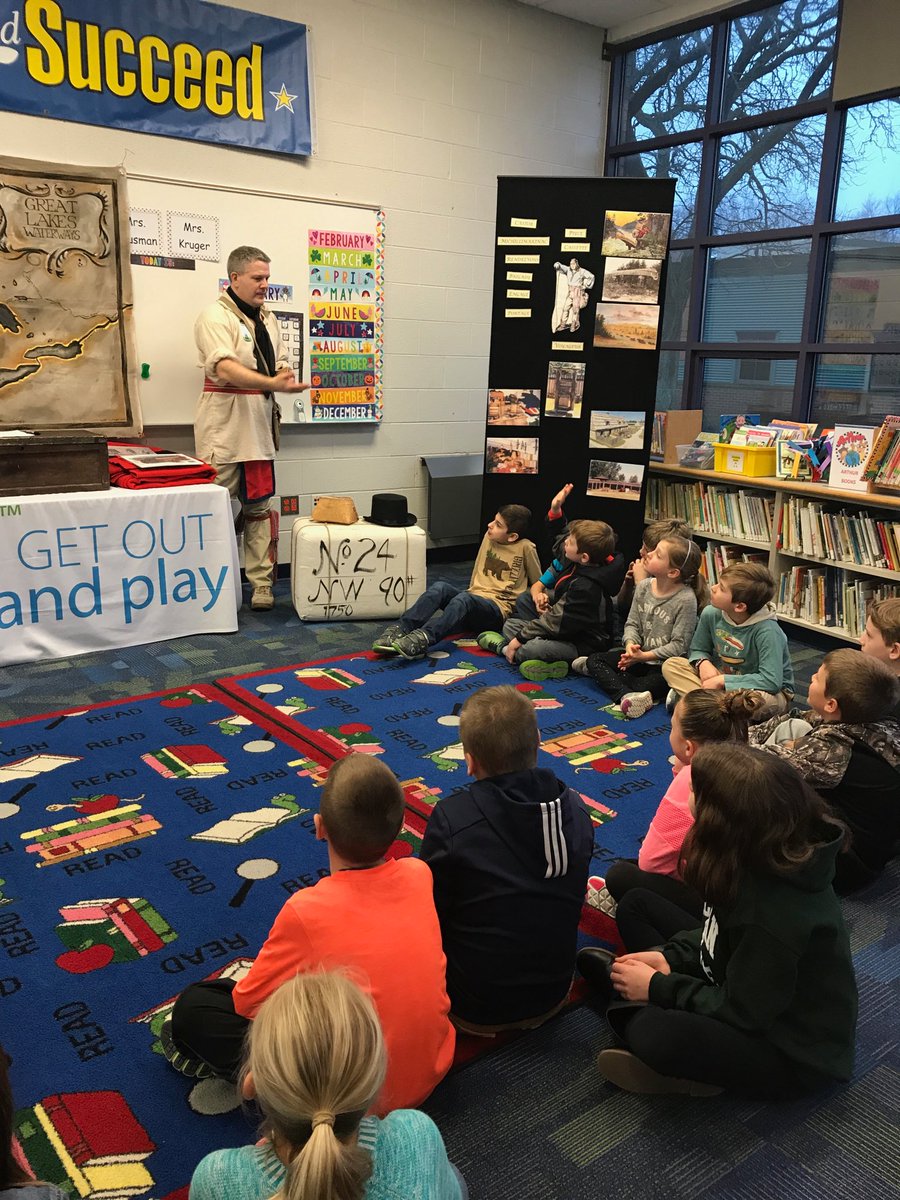 Thank you Sayre PTO for providing third graders the experience of having Kensington teach us more about the French Fur Trade!