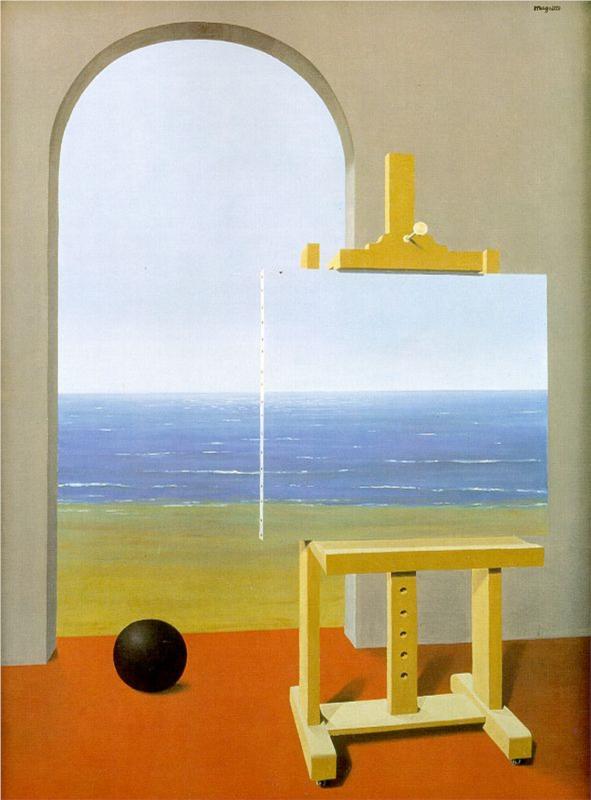 "The Human Condition" (1935), René Magritte (Bélgica) - Surrealismo