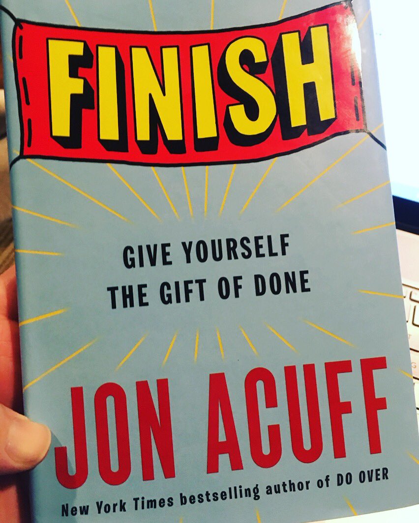 Sld4crst's tweet photo. Finished my 2nd book of the year! #TimReads I can without any hesitation say #Finish is one of the best books I’ve read in the past 10 years. @JonAcuff is funny, insightful, helpful and practical. #BookishTues #BookRecommendations #Goodreads https://t.co/tjqNl5EYEb