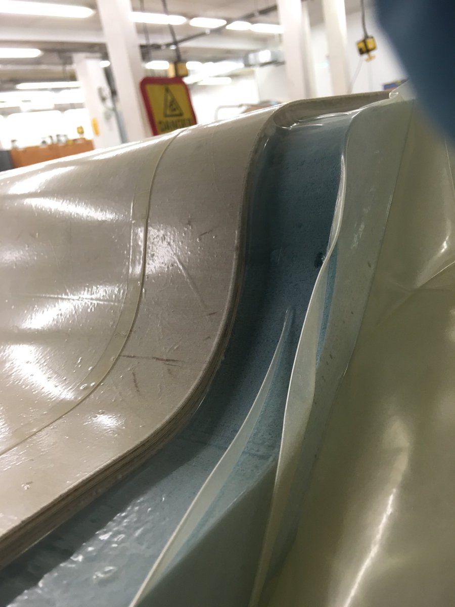 kerry_truman's tweet photo. catching up on a few #bagpress #laminating jobs whilst the second year #ntuproduct lot are on a trip to Paris.. #bluefoam moulds are working well so far..!? @IsokonPlus #donkey https://t.co/GKF4J7zjlL