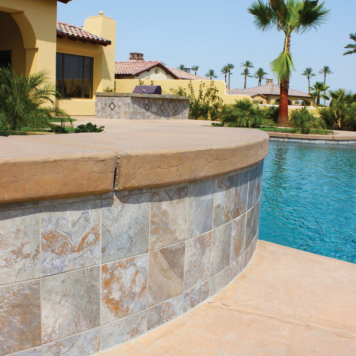 swimmingpoolcom's tweet photo. Enjoy the beauty of natural stone with Sierra Blue Slate pool tile from NPT.
#backyardliving #designlife #luxury #pooldesign #inspiration #tile #glasstile #designinspiration #designideas #poolideas #luxuryliving #backyardbliss #nptpool #outdoorliving #nptpoolproducts https://t.co/yjODp2YxN2