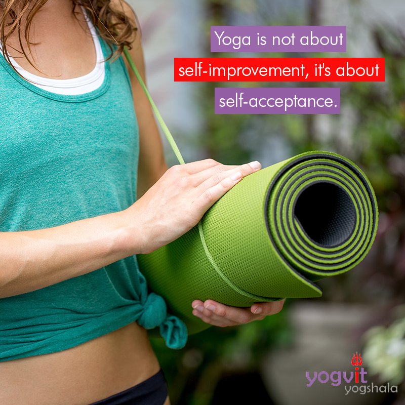 YogavitYoga's tweet photo. Yoga is not about self-improvement, it's about self-acceptance.
#Quote #Quoteoftheday #WednesdayWisdom #YogaQuotes #100Hours #YogaAllianceRegisteredMultiStyle #YogaTeacher #YogaTeacherTrainingIndia #YogainArambol #YogainRishikesh #Ganga #Pranayama #YogainGoa #Goa https://t.co/GBnb7ObsgP