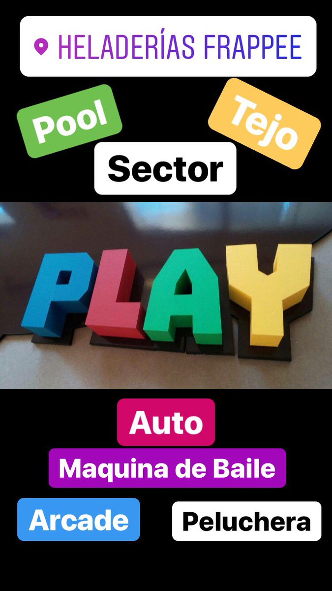 PlayColonia's tweet photo. Desde Hoy en #PlayColonia 🤗🤗
-Pool
-Tejo
-Maquina de Baile
-Arcades
-Peluchera
-Peluchera Gigante
-Stacker
-Auto
En Frappee #PlayColonia 🚀🚀🚀 https://t.co/i1TssQs5xZ