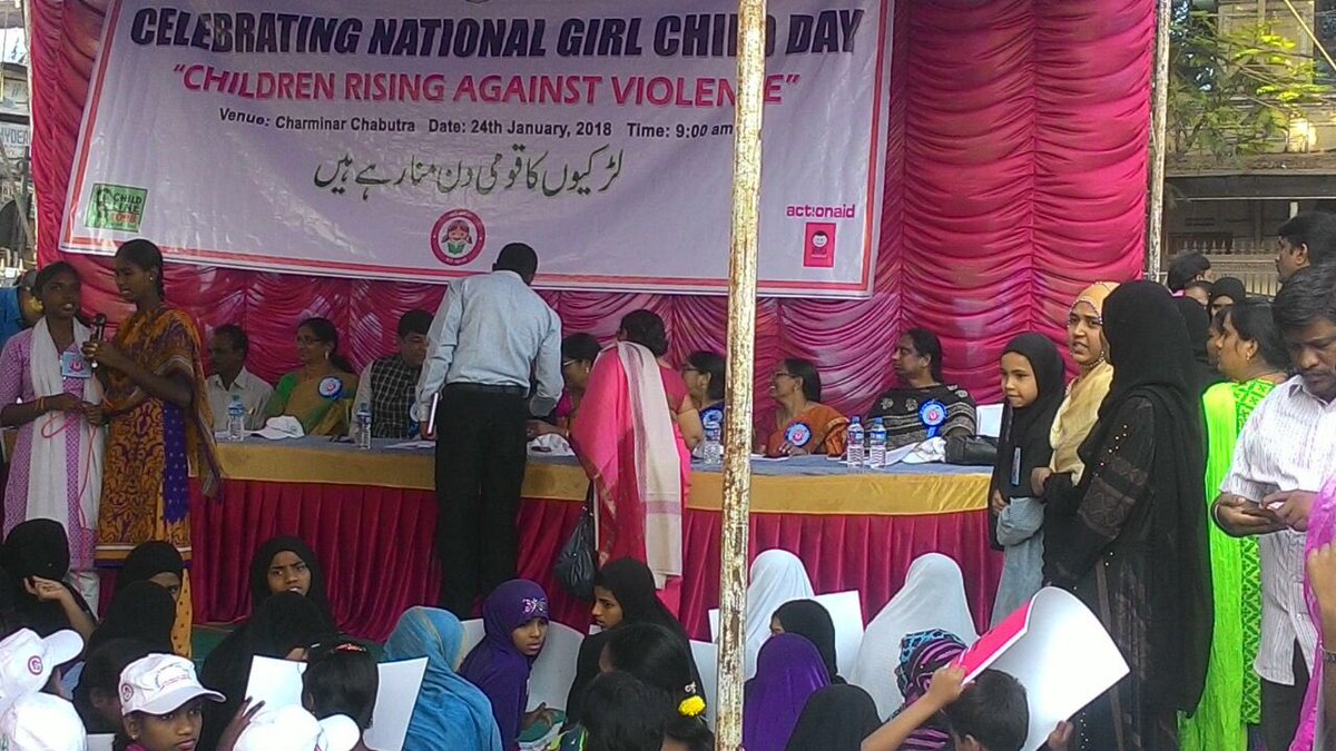 #children rising against violence! Celebrating girl child day! <a href="/anjaneyulu1997/">Anjaneyulu Madduluri</a> <a href="/ActionAidIndia/">ActionAid Association</a>