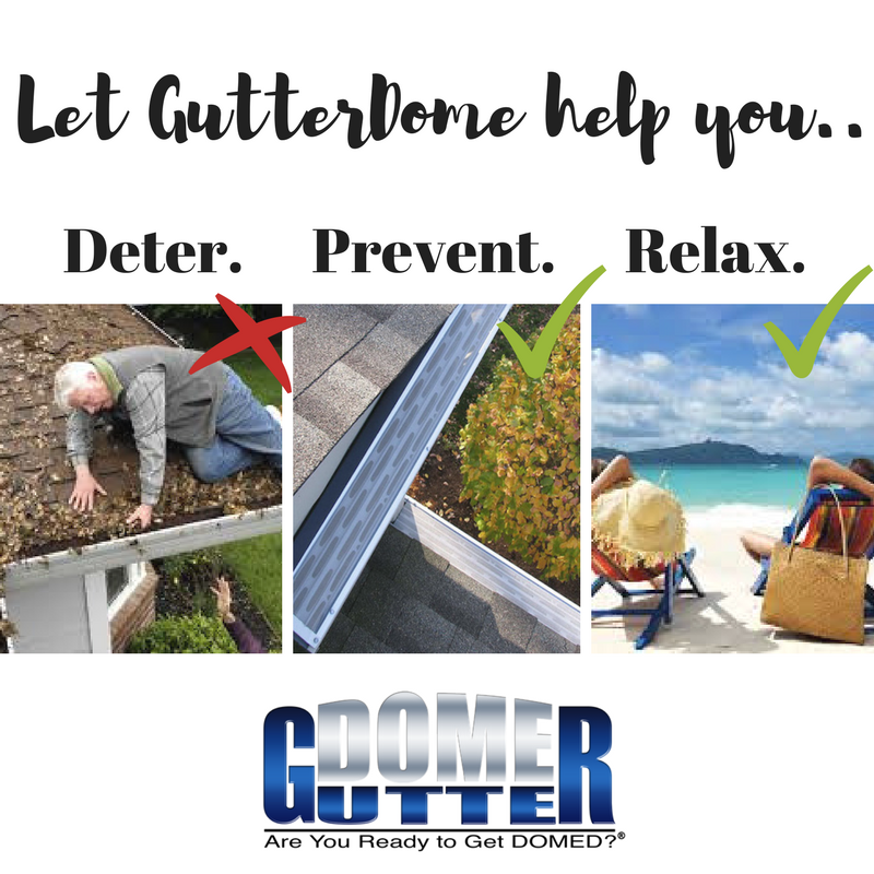 GutterDome's tweet photo. Having to clean clogged gutters is already stressful enough – adding GutterDome doesn't have to be! We offer low payments and other financing options to make it easy to protect your home! #AreYouReadyToGetDOMED? https://t.co/NTZLSo8xgv https://t.co/gnW2y87Ixm