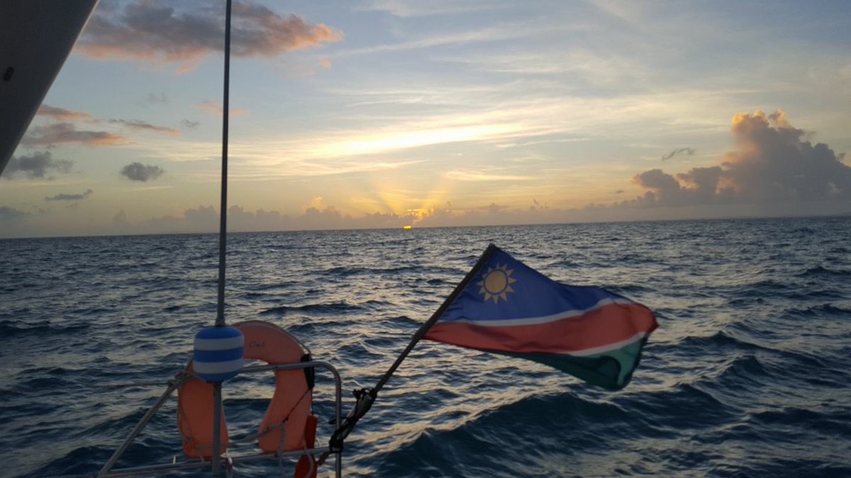 Probably the only Namibian boat in the Caribbean at the moment! Sailing from Puerto Rico to Dominican Republic