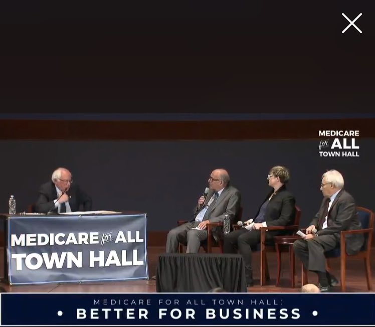OurRevolution's tweet photo. Don't believe the fear mongerers and nay sayers, #MedicareForAll is good for businesses and the economy. Watch live now : https://t.co/kKGEBkQClE https://t.co/xjltZAuO61