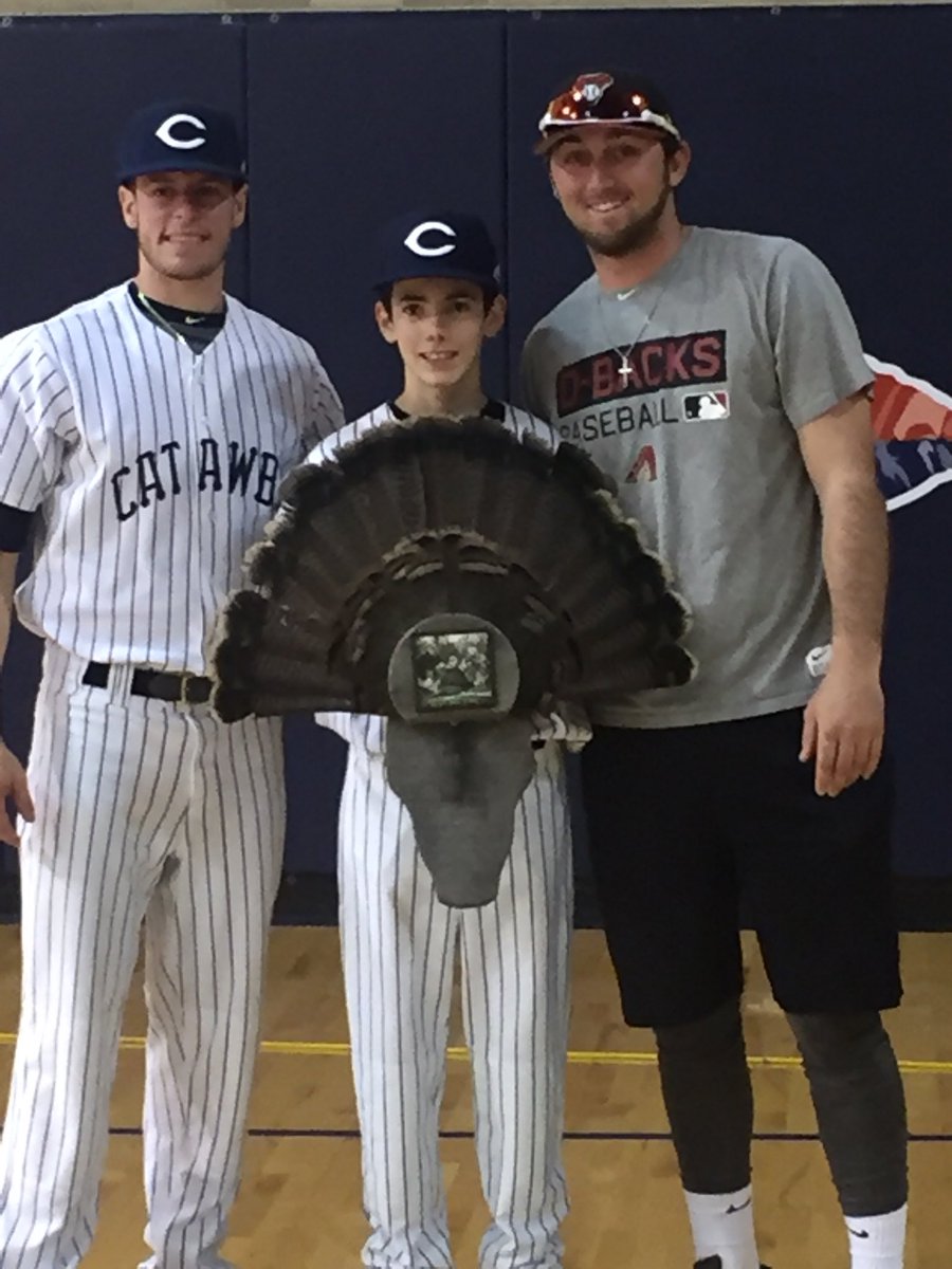 CatawbaBaseball's tweet photo. The third party of The Big Hunt-Arizona DBacks catcher-Zach Almond https://t.co/I9eDPwggMS