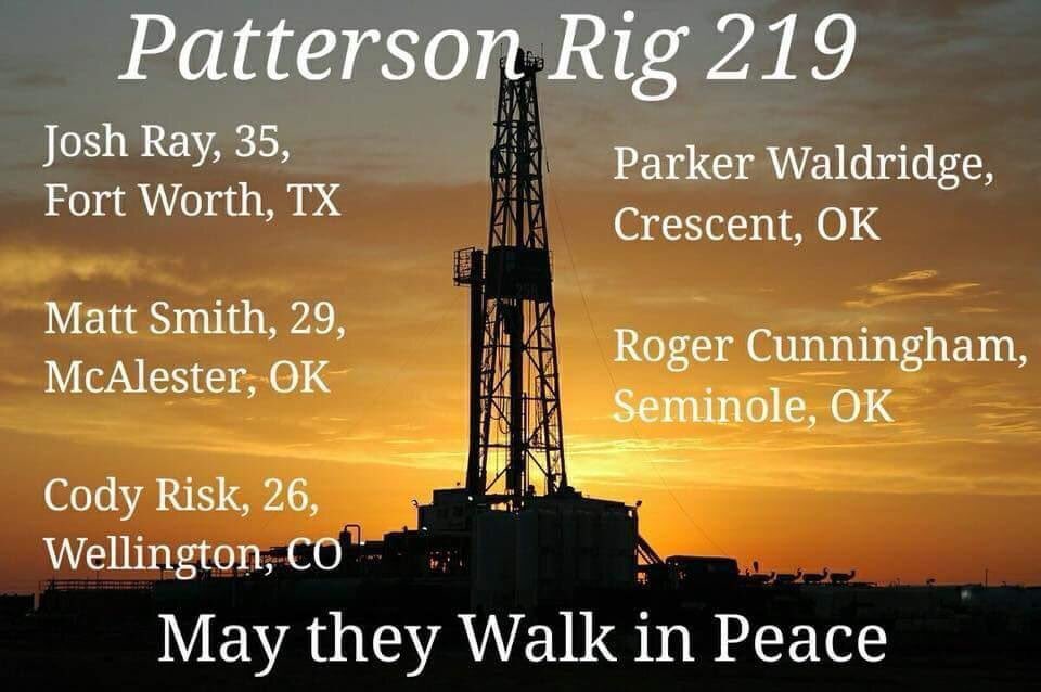 process1service's tweet photo. Prayers to our OFS friends and family. #RIP #patterson219 #OFS #oilandgas #Fracking @AorlandoTony @process1service https://t.co/tHK43oJN8E