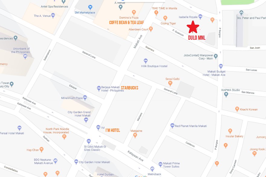 🌻MAP reference on how to get to DULO MNL🌻