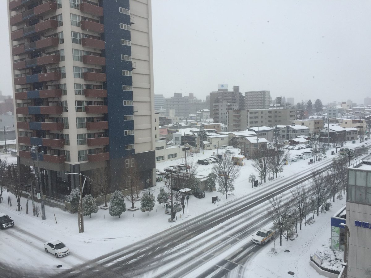 kimura_ratio's tweet photo. 今日は福島県郡山（こおりやま）からスタートです。雪が降っています。 https://t.co/KnZzTgSZKb