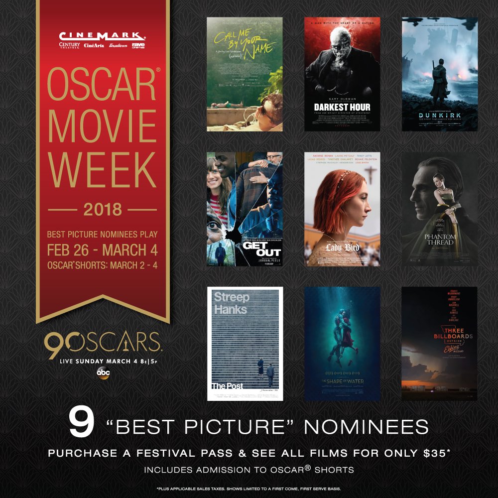 Cinemark Theatres on Twitter "Please find the complete list of