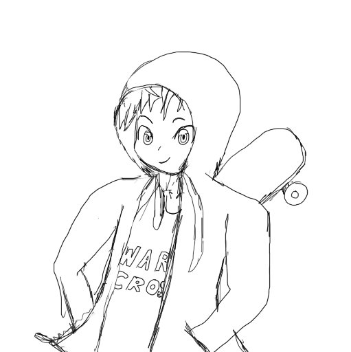 Champcatking's tweet photo. Sketch myself as main character of the book I read (Warcross) https://t.co/7RvVIXvH4c