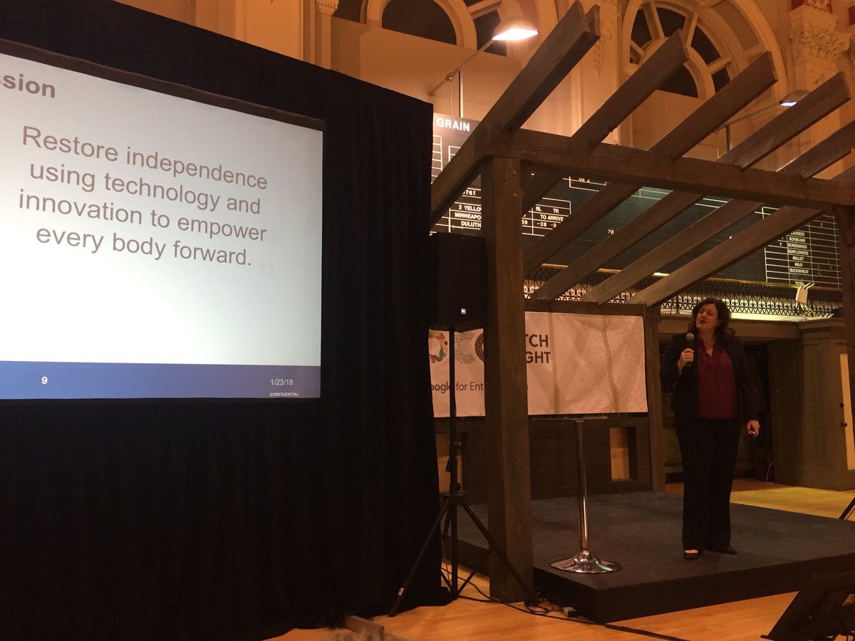 workatcoco's tweet photo. Angie Zavoral of @AbiliTechMed kicks off #cocopitchnight! #googleforentrep https://t.co/dcLaM5NXVU