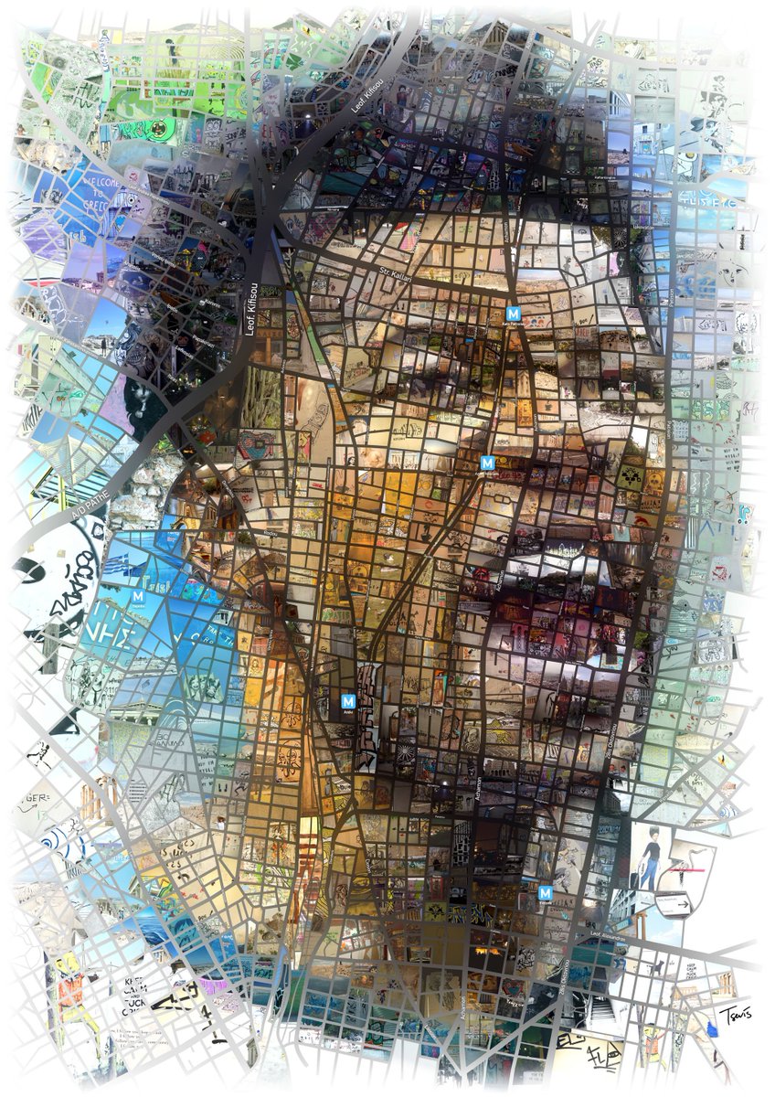 tsevis's tweet photo. Giannis Antetokounmpo:
Made in the streets of Athens
A mosaic portrait of the Greek Freak @Giannis_An34 based on the actual map of the part of Athens where he is born and raised.
https://t.co/Fo2HxJIH7N

#mosaic #illustration #map #basketball #NBA #graphicdesign #photomosaic https://t.co/LBr63m17Mr