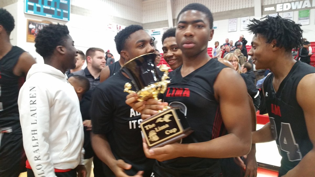 LimaCitySchools's tweet photo. For the fourth consecutive year, your Lima Senior Spartans win the Lima Cup. Final: LSH 74 LCC 49. https://t.co/Qq6uSIqlRb