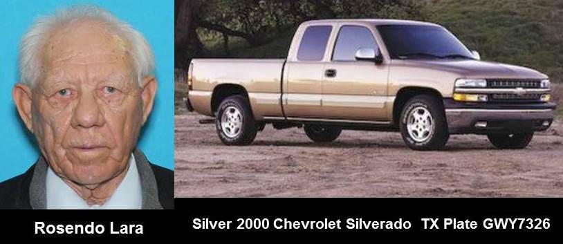 SILVER ALERT CONTINUES for Rosendo Lara from Bovina, TX, TX plate GWY7326 - initially issued 1/20/18