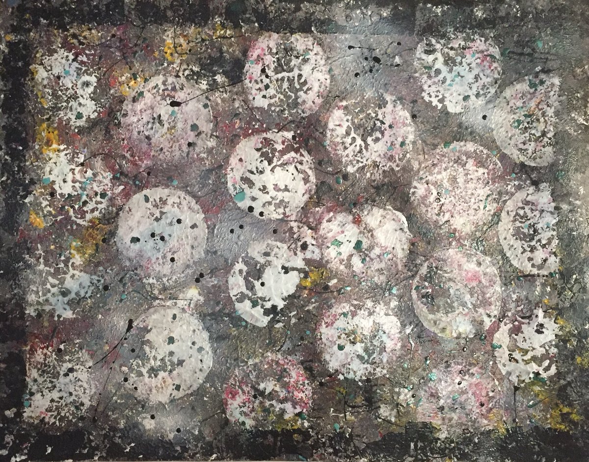 Joshuapaprika's tweet photo. New!
“Outside orbs”
22x28”
Mixed media on poster board.
$300.00
To see more visit
Paprika illustrations on Facebook.Enjoy!
#artfreedom #abstractsart #paprikaillustrations #paprika #art #NYCART #NYCARTIST #Papstracts #Urbanlife #acrylic #urbanartist #nailpolish #mixedmedia https://t.co/ns2Y9WDacF