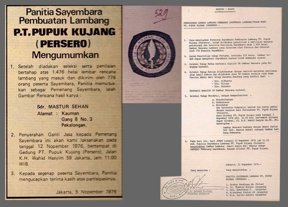 Tahukah sobat kujang, Logo <a href="/kujangcikampek/">PT Pupuk Kujang</a> dirancang oleh Bpk. Mastur Sehan warga pekalongan yang memenangkan sayembara pembuatan logo yang digelar tahun 1976. Logo tersebut mengalahkan 1.458 desain logo lain yang dikirimkan oleh 776 peserta sayembara.
#sejarah #pupukkujang